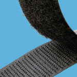 Miniature Ruban Boucle Adhesif Noir